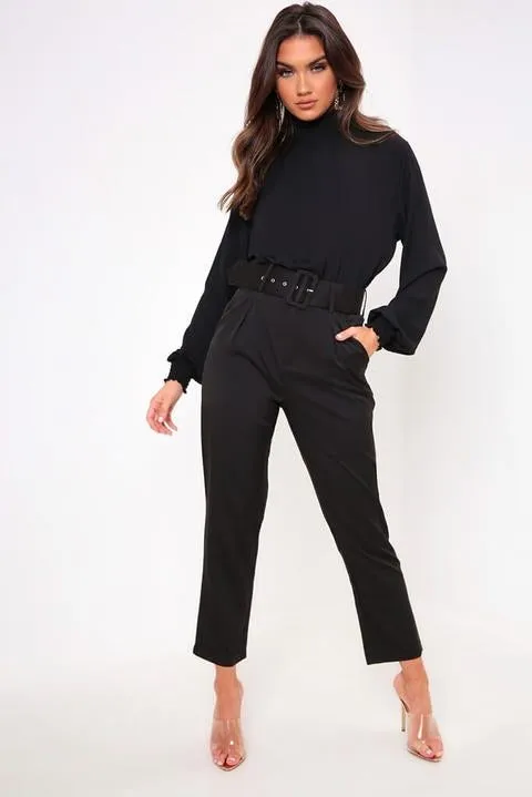 Nicole Slim Fit Belted Pocket Pants