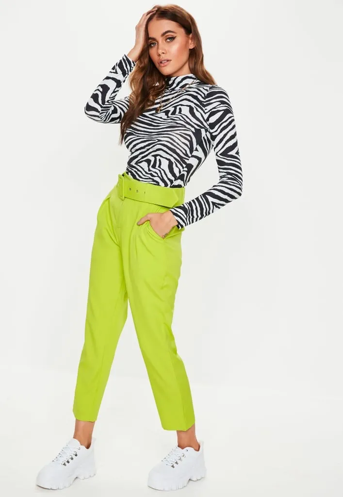 Nicole Slim Fit Belted Pocket Pants