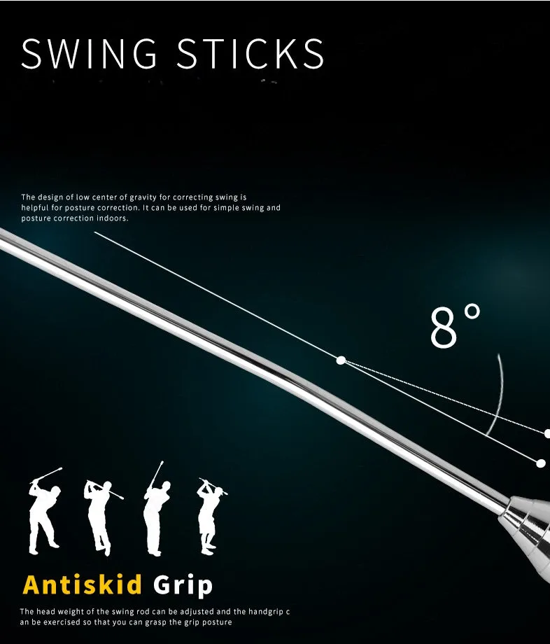 Non-Slip Golf Swing Practice Bar