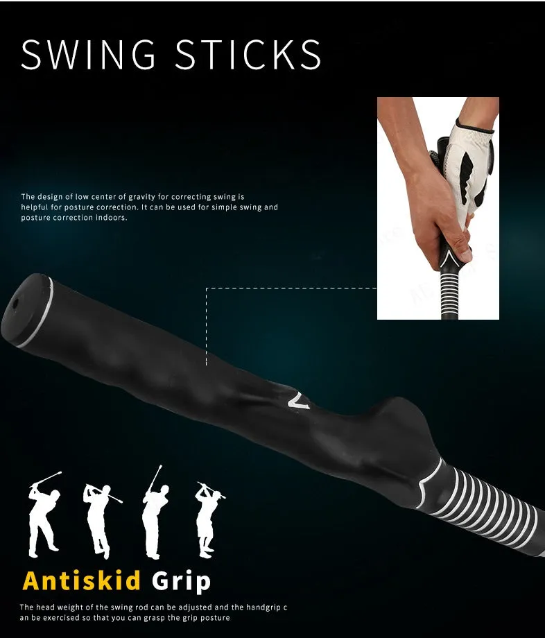 Non-Slip Golf Swing Practice Bar