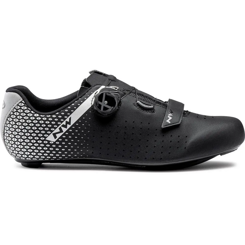 Northwave Core Plus 2 Wide Shoes - Black/Silver