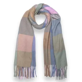 Pastels Check Winter Scarf