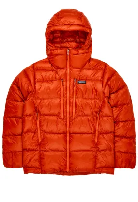 Patagonia Fitz Roy Men's Down Hoodie - Hot Ember