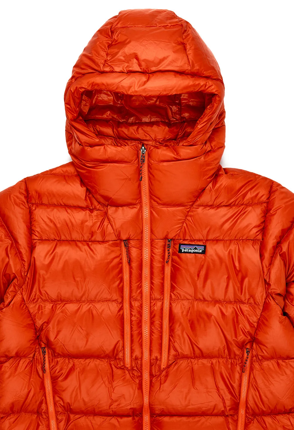 Patagonia Fitz Roy Men's Down Hoodie - Hot Ember