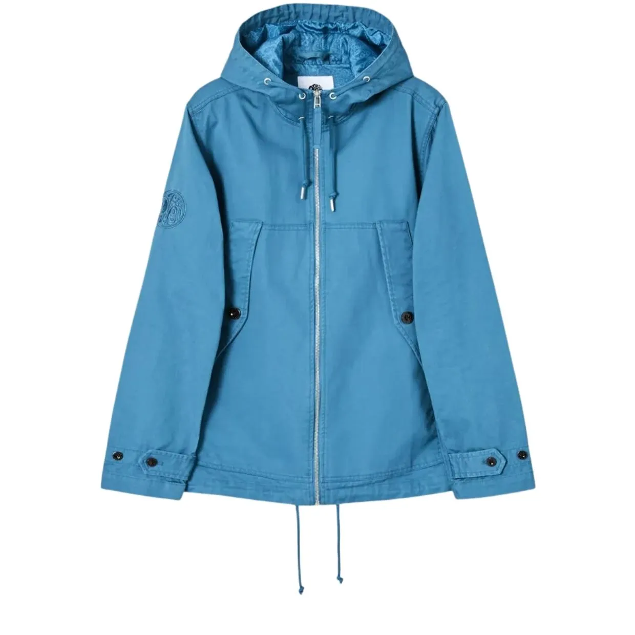 Pretty Green Cooper Short Parka Turquoise Jacket