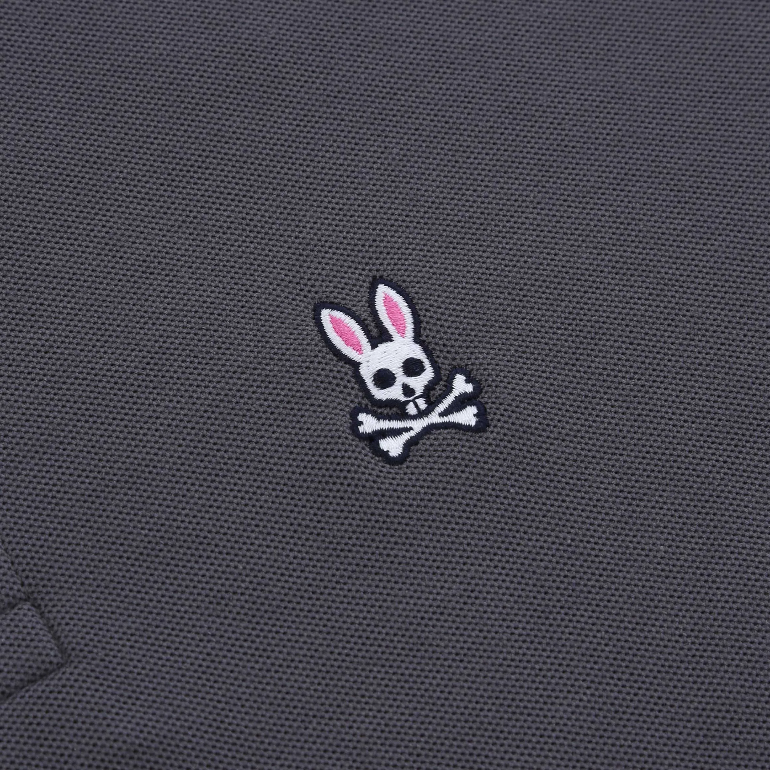 Psycho Bunny Classic Polo Shirt in Blackened Pearl Grey