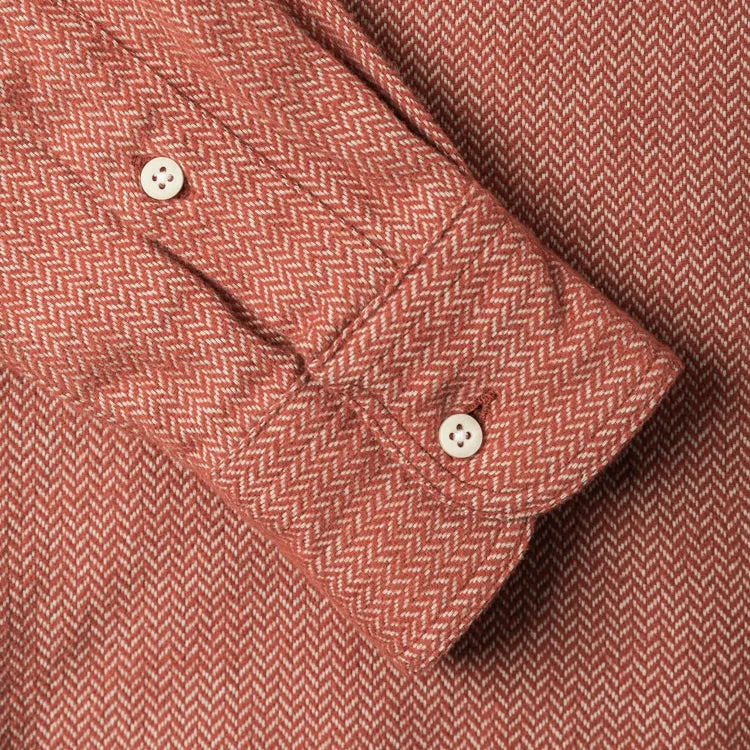 Red Herringbone Flannel