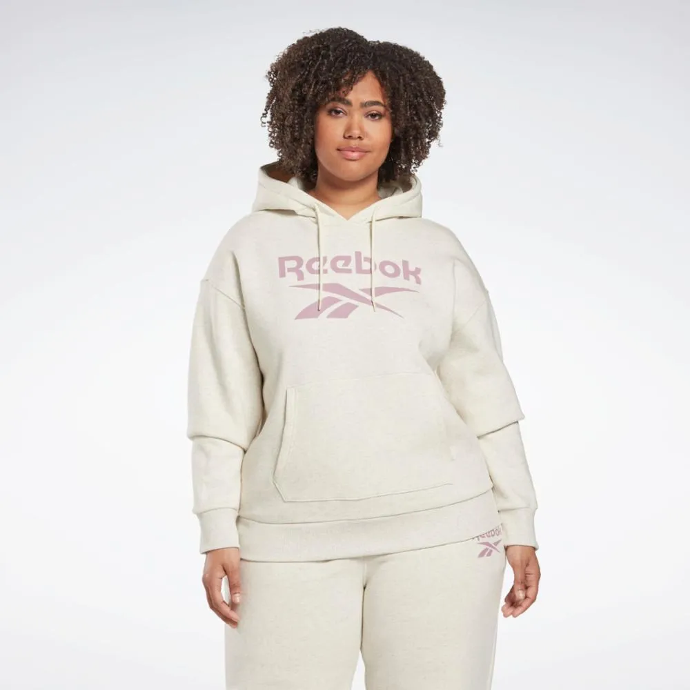 Reebok Apparel Women Reebok Identity Logo Fleece Pullover Hoodie (Plus Size) CLWTML