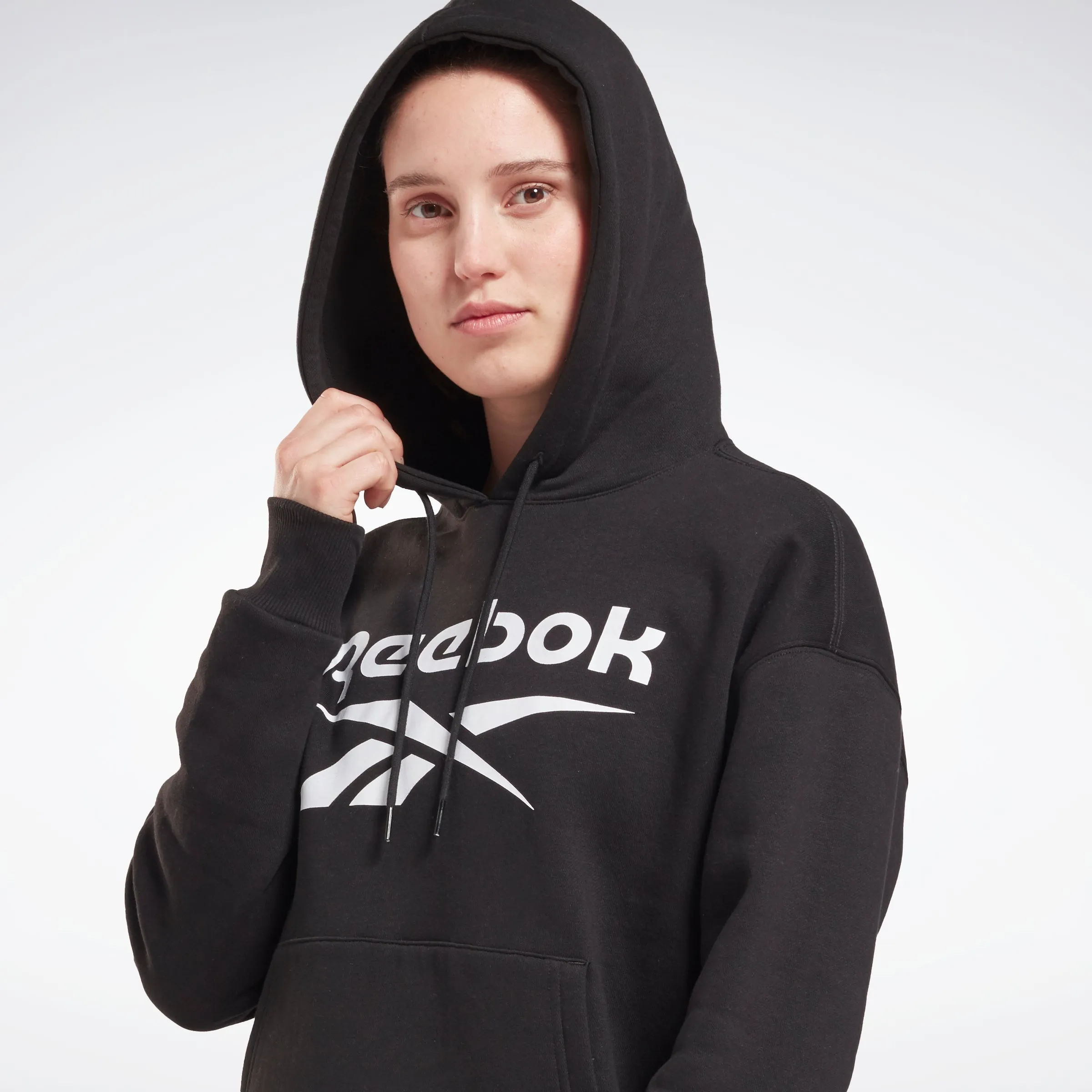 Reebok Identity Logo Fleece Hoodie Black