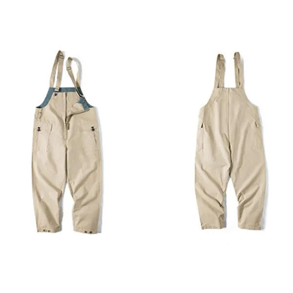 Retro Khaki Deck Overalls