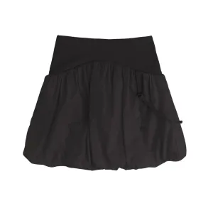 Reversible Midi Padded Skirt Black