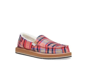 Sanuk Womens Donna ST Plaid Chill Red Multi