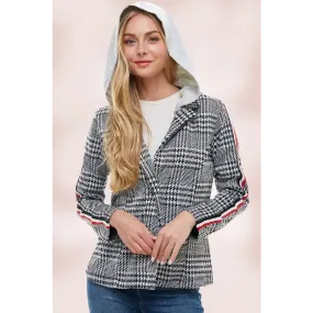 Scuba Stripe Tape Hoodie Blazer Jacket