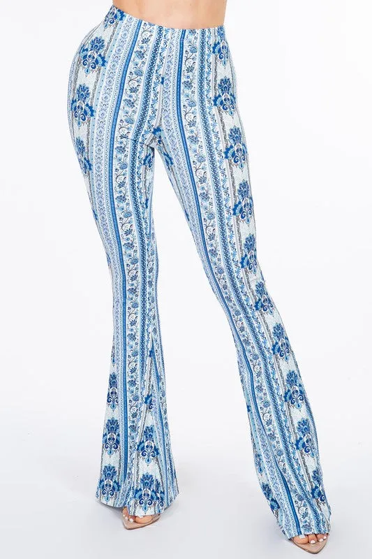 Shut Up And Kiss Me Paisley Flare Pants