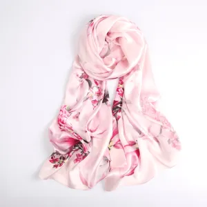 Silk Scarf Collections|Blossom Range|Magnolia|Pink