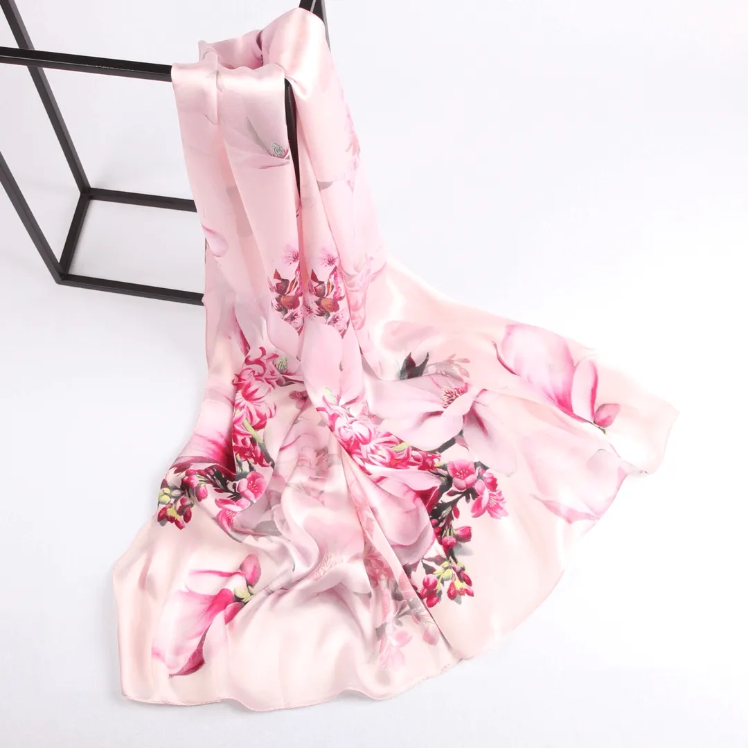 Silk Scarf Collections|Blossom Range|Magnolia|Pink