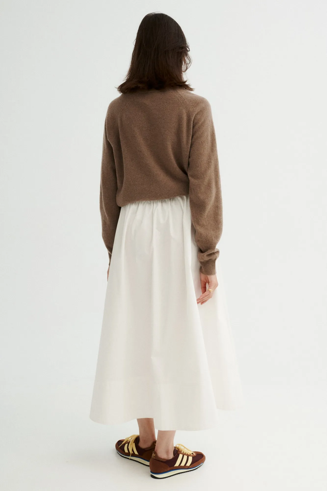 Skirt in organic cotton / 07 / 11 / cream white