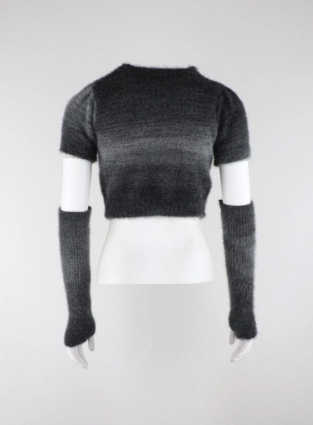 Soft Crop Sweater with Hand Warmers CD318