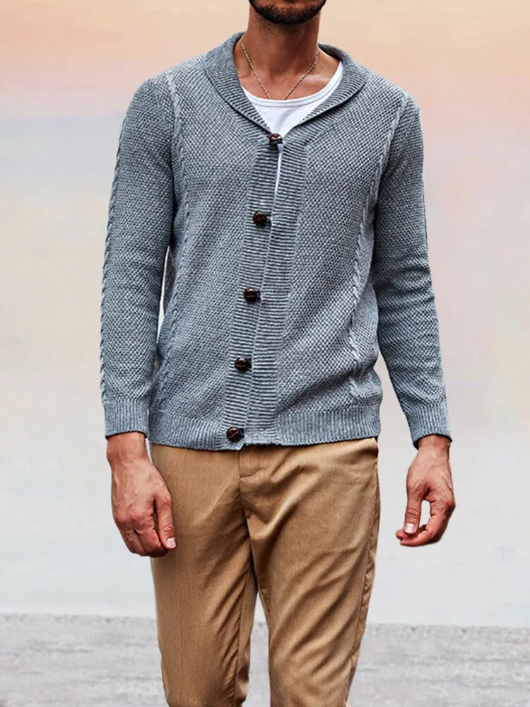 Soft Shawl Collar Knit Cardigan