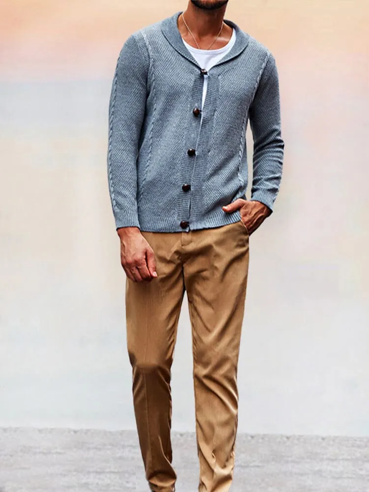 Soft Shawl Collar Knit Cardigan