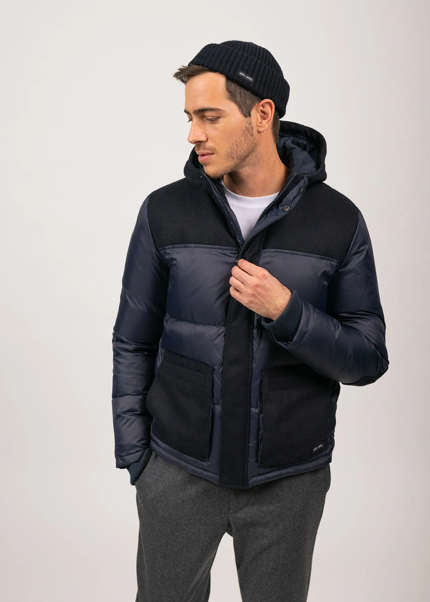 St Robin down jacket - hooded (AMIRAL)