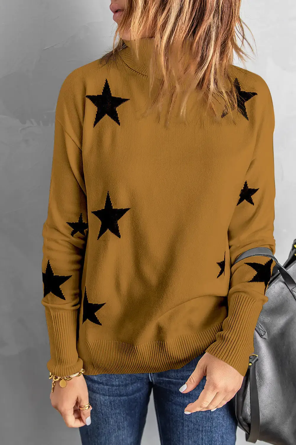 Star Print Sweater