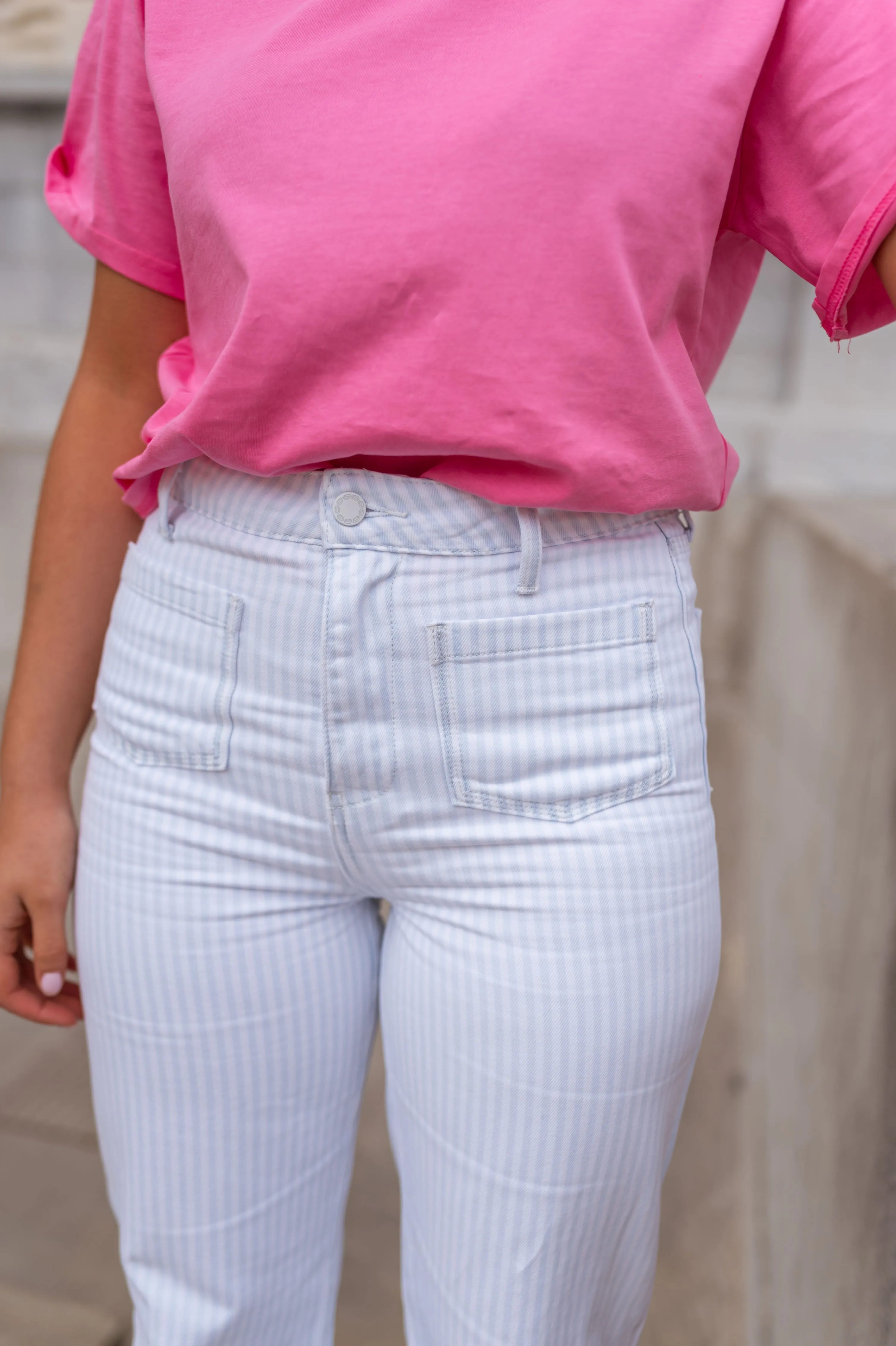 Striped Baldwin Jeans