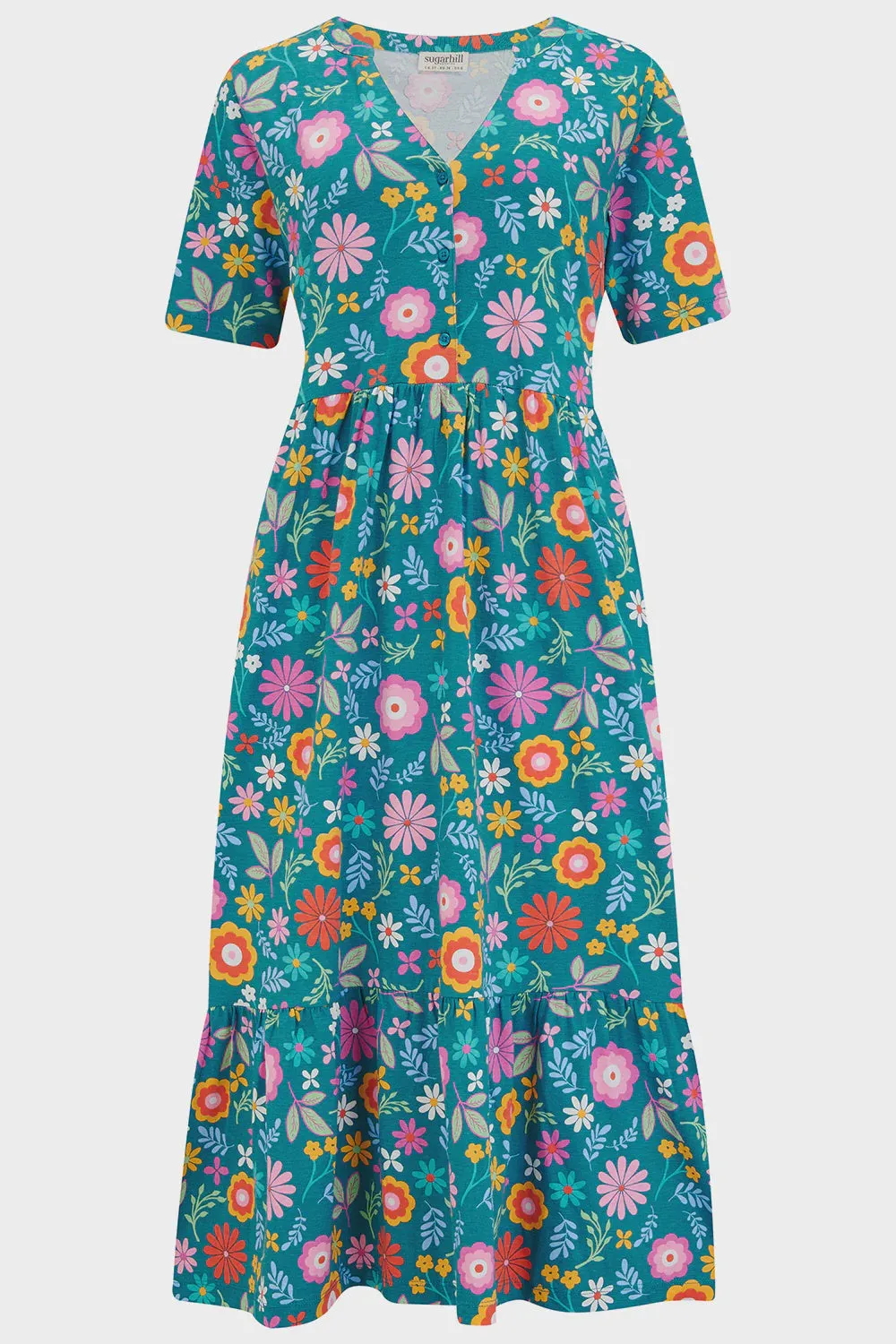 Sugarhill Brighton Heather Midi Jersey Smock Dress