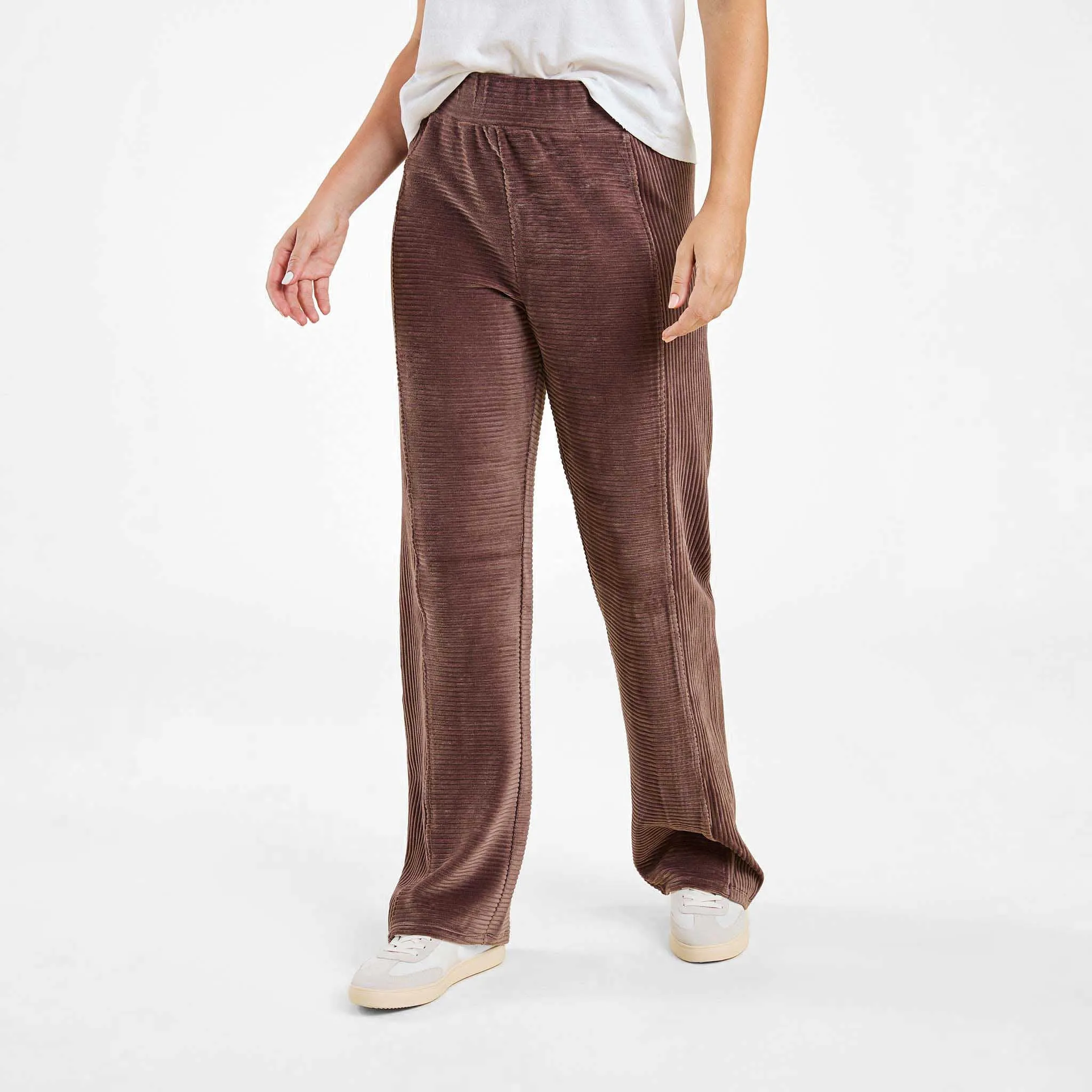 Textured Wide Leg Pant