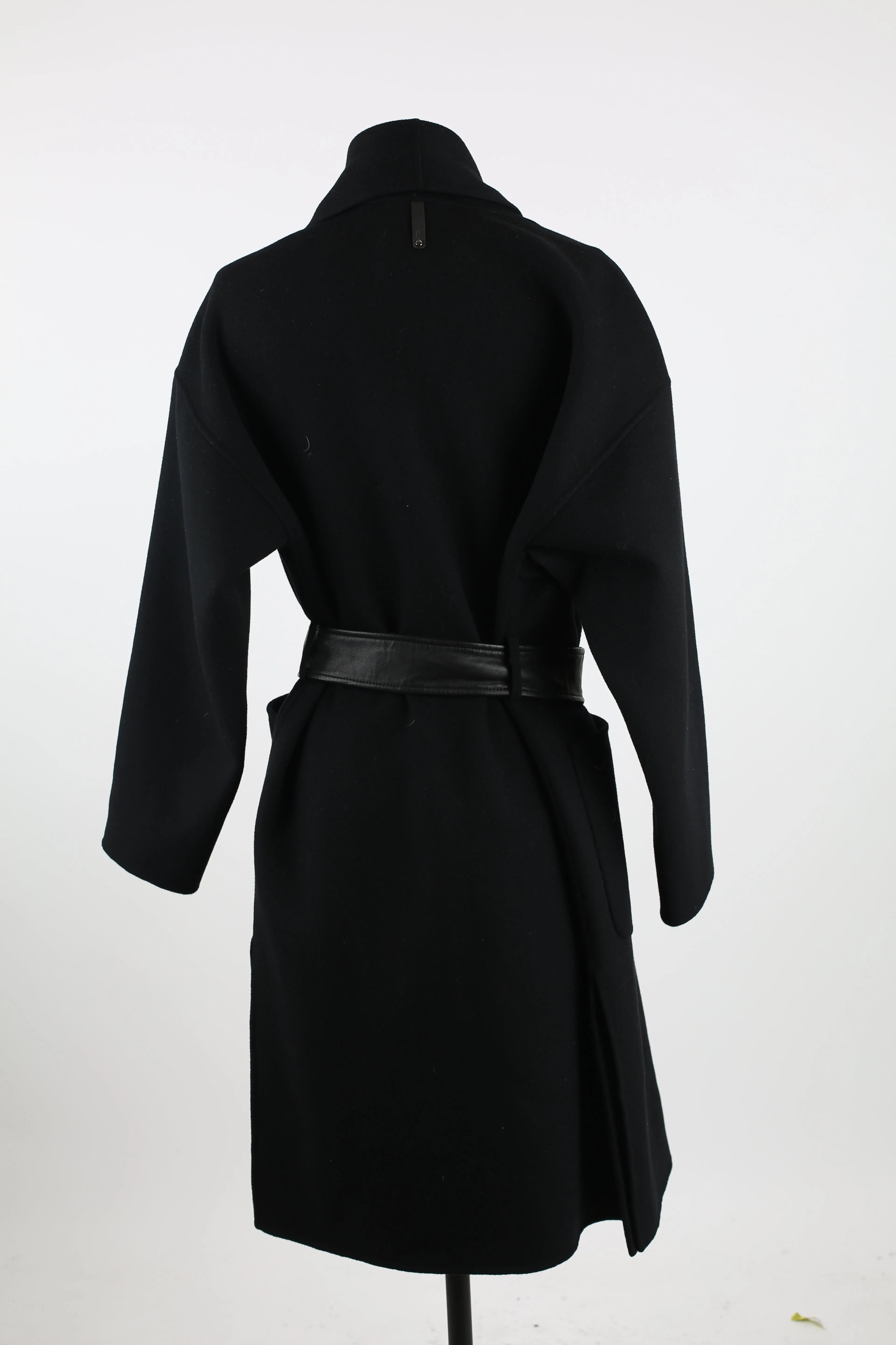 Thalia Wool Belted Wrap Coat