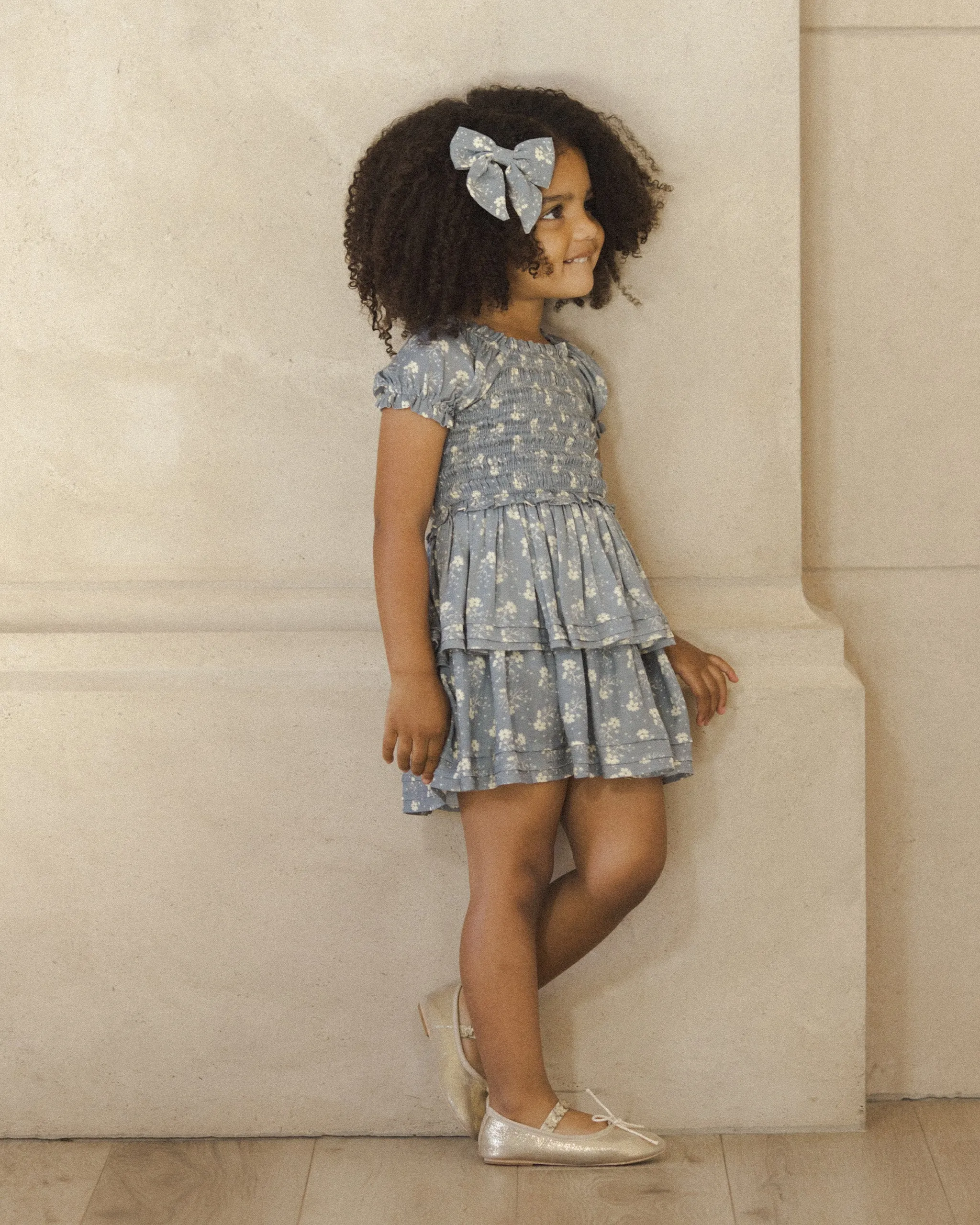 The Cosette Dress by Noralee - Blue Ditsy - KIDS