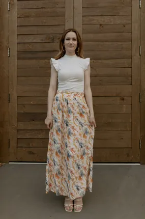 The Kasia Watercolour Maxi Skirt