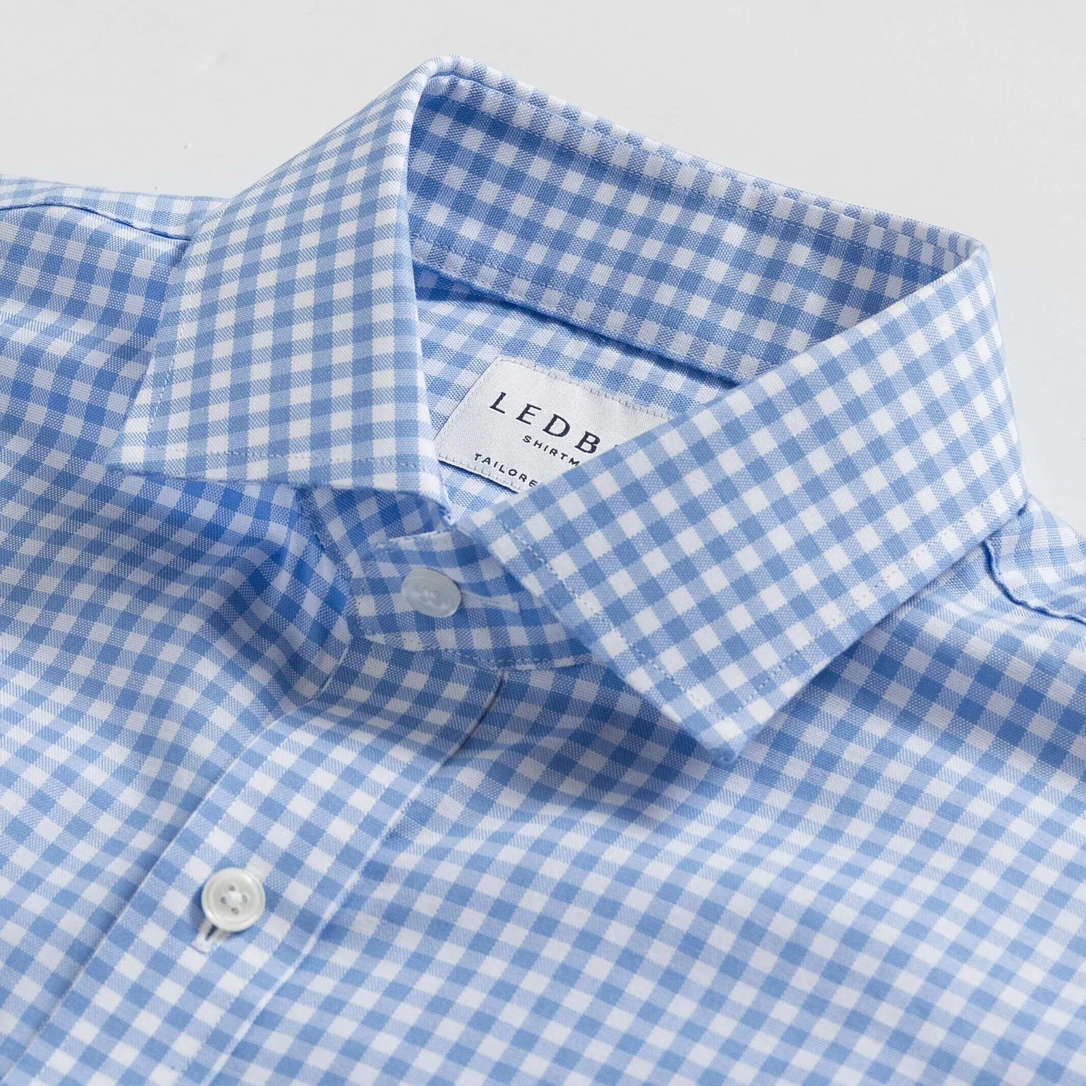 The Sky Blue Beck Oxford Gingham Dress Shirt