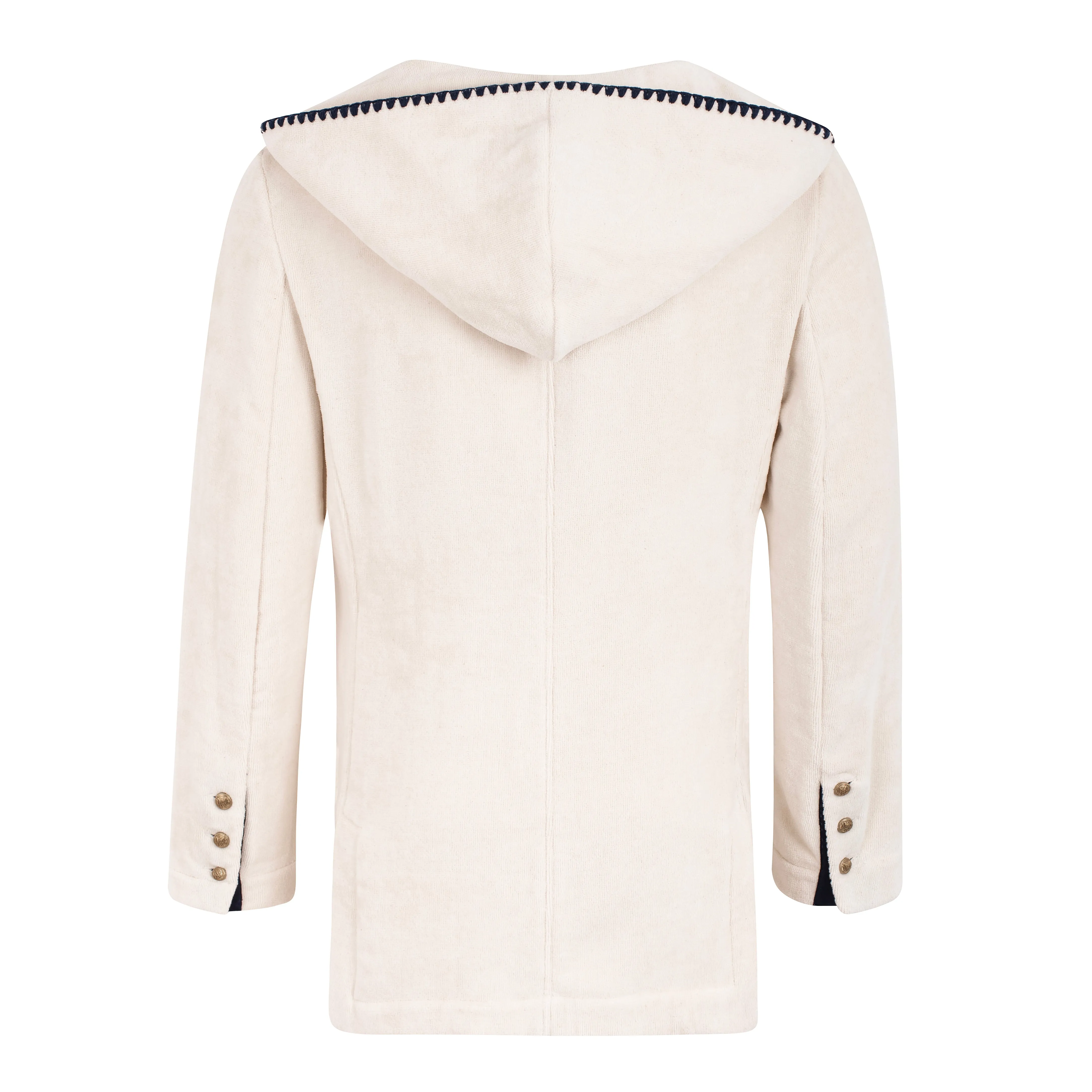 The Tie Break Hoodie Blazer Men -  Off white / Navy