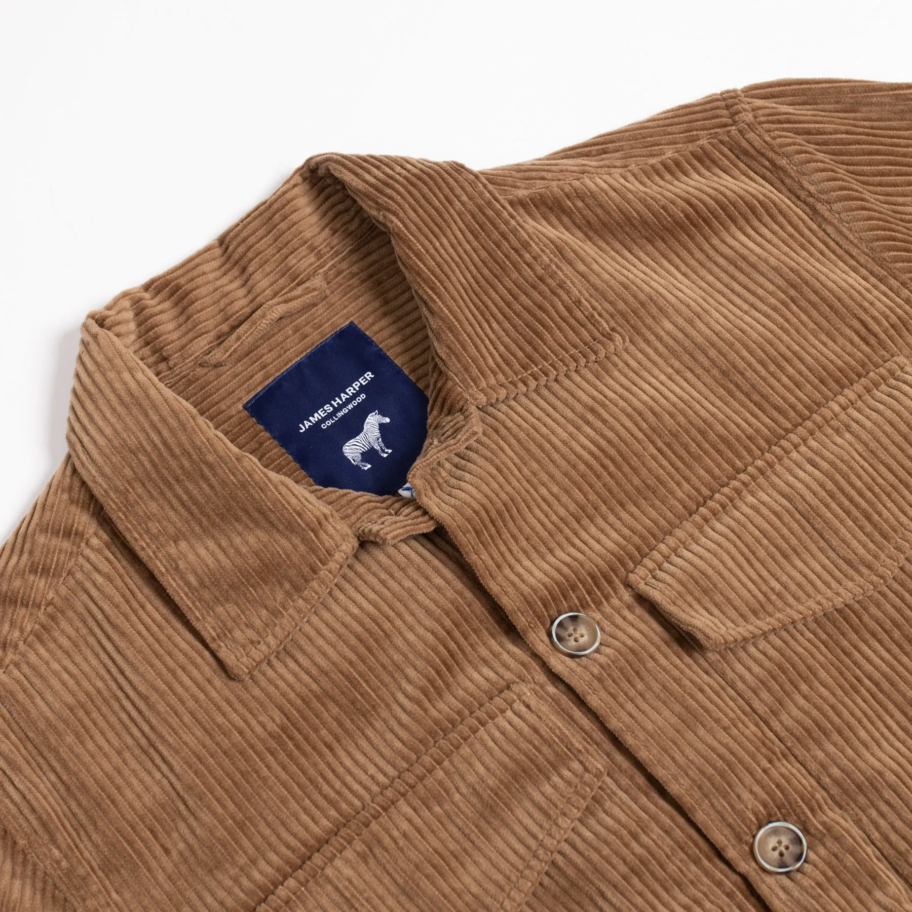 Tobacco Cord Overshirt Jacket