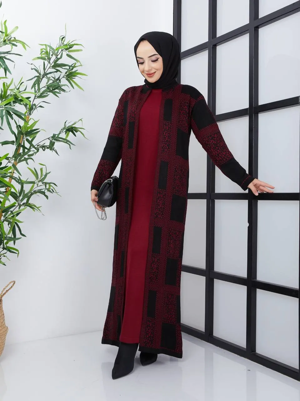 Turkish Long Cardigan Sweater Dress