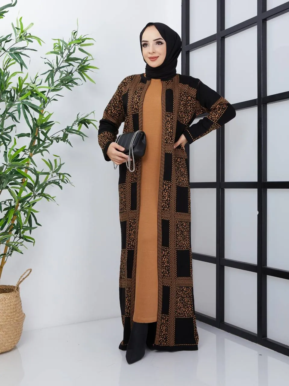 Turkish Long Cardigan Sweater Dress