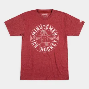 UMass Minutemen Ice Hockey Retro Tee