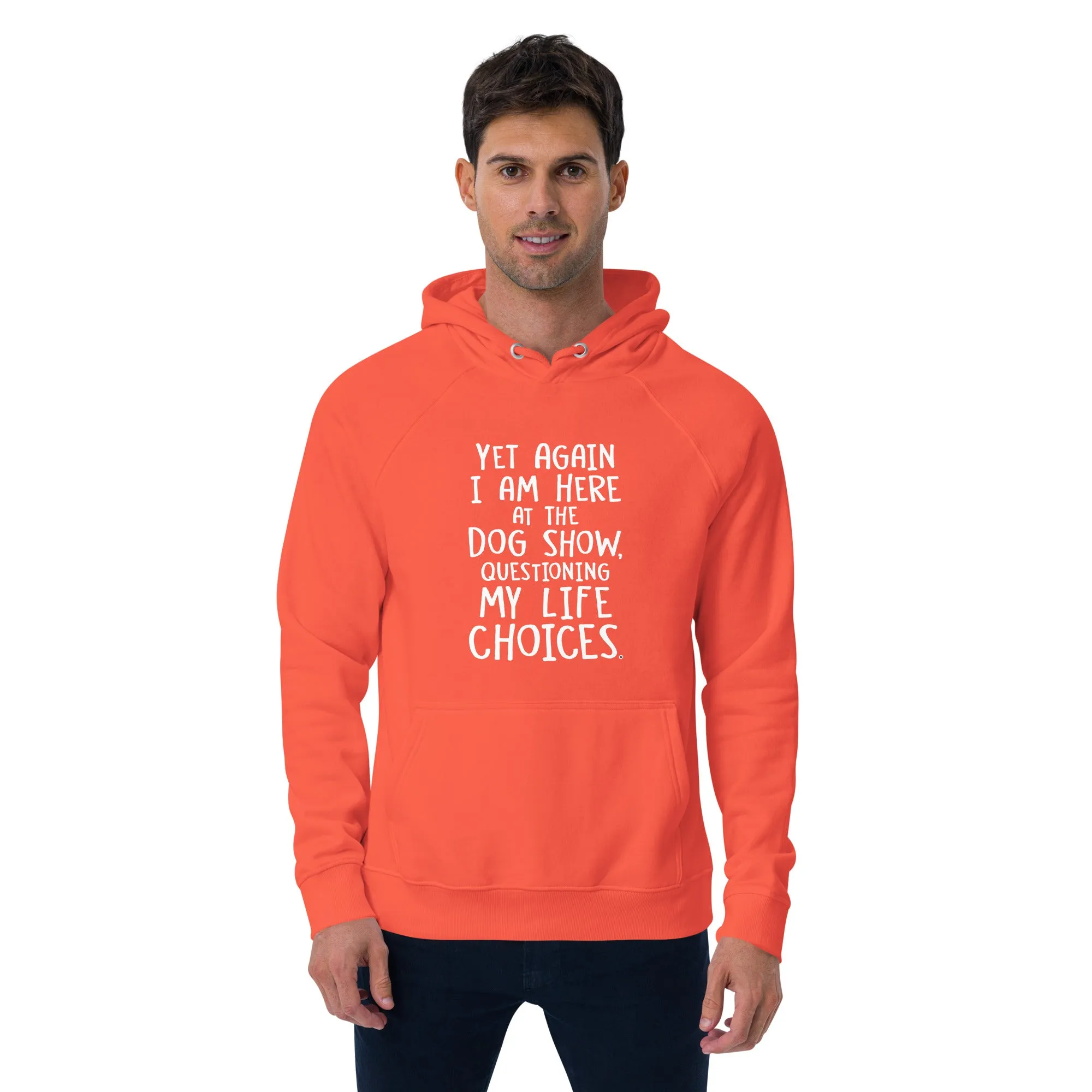 unisex eco raglan hoodie: life choices