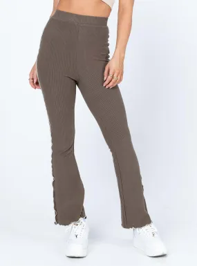 Wendy Knit Pants Brown