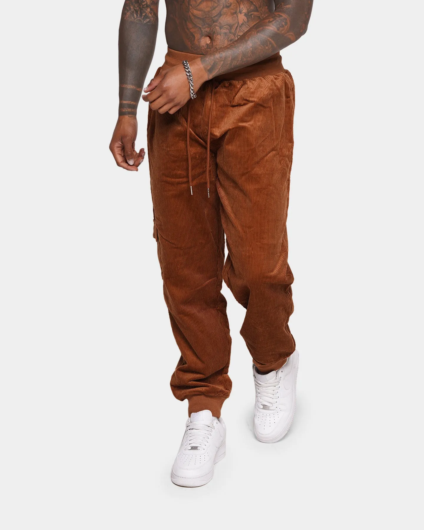 XXIII Matias Cord Track Pants Brown